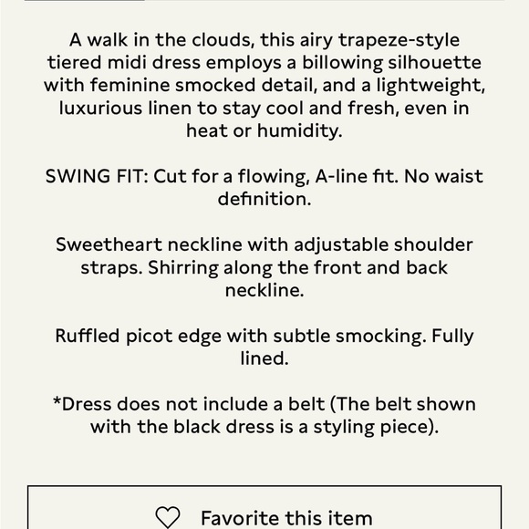 Banana republic black linen charlize midi dress xs - Picture 5 of 5